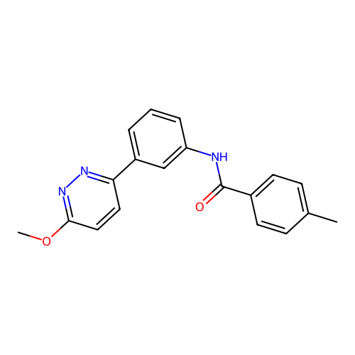 N-[3-(6-methoxypyridazin-3-yl)phenyl]-4-methylbenzamide structure