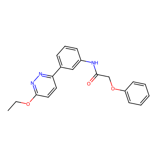 N-[3-(6-ethoxypyridazin-3-yl)phenyl]-2-phenoxyacetamide structure