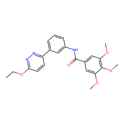 N-[3-(6-ethoxypyridazin-3-yl)phenyl]-3,4,5-trimethoxybenzamide structure