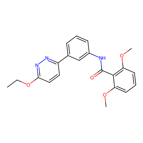N-[3-(6-ethoxypyridazin-3-yl)phenyl]-2,6-dimethoxybenzamide structure