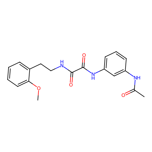 N1-(3-acetamidophenyl)-N2-(2-methoxyphenethyl)oxalamide structure
