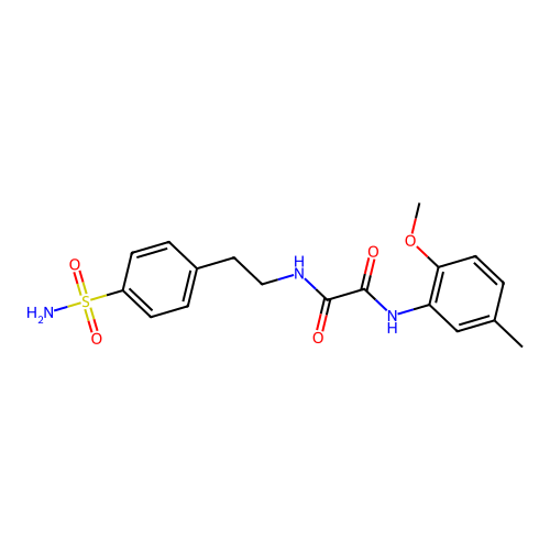 N1-(2-methoxy-5-methylphenyl)-N2-(4-sulfamoylphenethyl)oxalamide structure