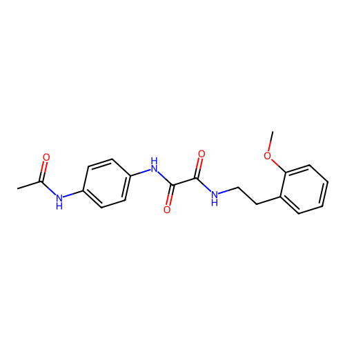 N1-(4-acetamidophenyl)-N2-(2-methoxyphenethyl)oxalamide structure