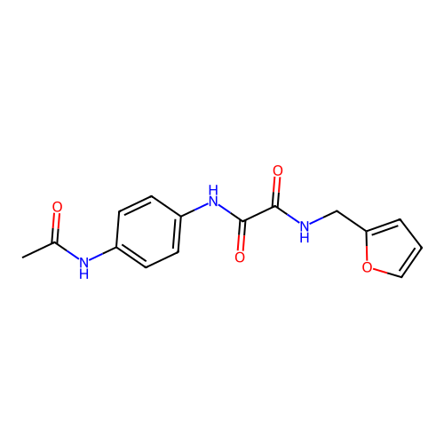 N1-(4-acetamidophenyl)-N2-(furan-2-ylmethyl)oxalamide structure