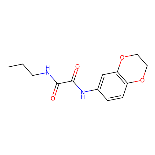 N1-(2,3-dihydrobenzo[b][1,4]dioxin-6-yl)-N2-propyloxalamide structure