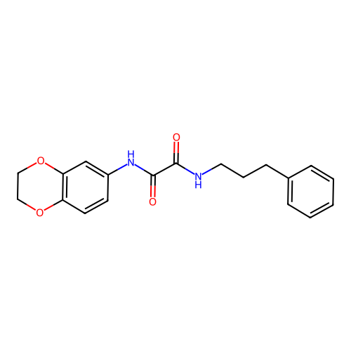 N1-(2,3-dihydrobenzo[b][1,4]dioxin-6-yl)-N2-(3-phenylpropyl)oxalamide structure