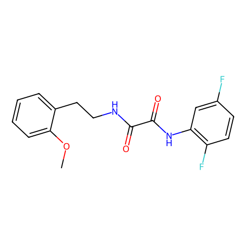 N1-(2,5-difluorophenyl)-N2-(2-methoxyphenethyl)oxalamide structure
