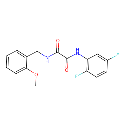 N1-(2,5-difluorophenyl)-N2-(2-methoxybenzyl)oxalamide structure