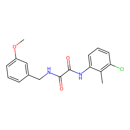 N1-(3-chloro-2-methylphenyl)-N2-(3-methoxybenzyl)oxalamide structure