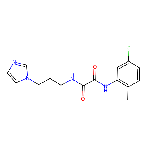 N1-(3-(1H-imidazol-1-yl)propyl)-N2-(5-chloro-2-methylphenyl)oxalamide structure