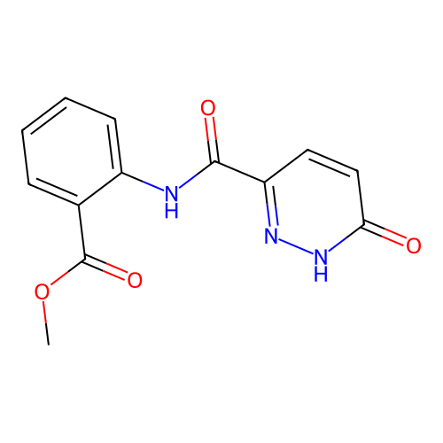 Methyl 2-(6-oxo-1,6-dihydropyridazine-3-carboxamido)benzoate structure