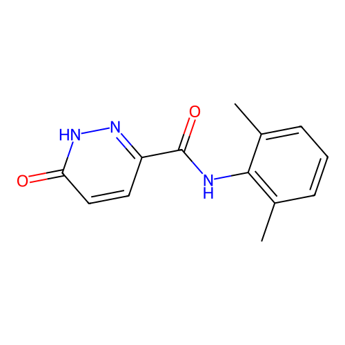 N-(2,6-dimethylphenyl)-6-oxo-1,6-dihydropyridazine-3-carboxamide structure