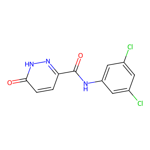 N-(3,5-dichlorophenyl)-6-oxo-1,6-dihydropyridazine-3-carboxamide structure