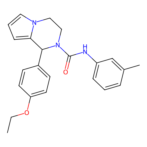 1-(4-ethoxyphenyl)-N-(3-methylphenyl)-1H,2H,3H,4H-pyrrolo[1,2-a]pyrazine-2-carboxamide structure