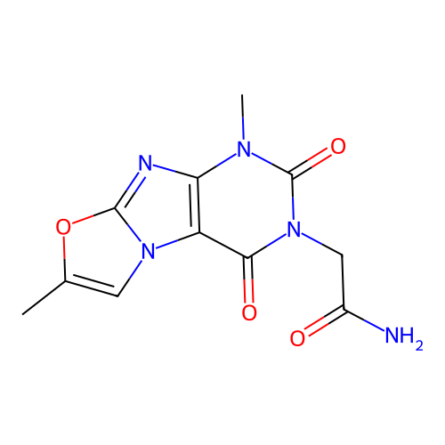 2-(1,7-dimethyl-2,4-dioxo-1,2-dihydrooxazolo[2,3-f]purin-3(4H)-yl)acetamide structure