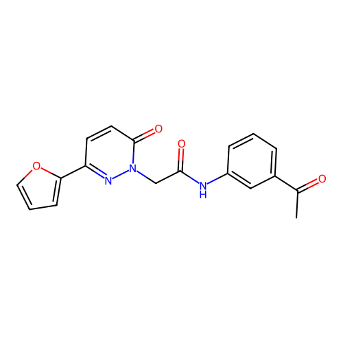 N-(3-acetylphenyl)-2-(3-(furan-2-yl)-6-oxopyridazin-1(6H)-yl)acetamide structure