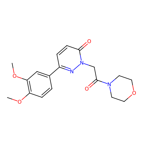 6-(3,4-dimethoxyphenyl)-2-(2-morpholino-2-oxoethyl)pyridazin-3(2H)-one structure