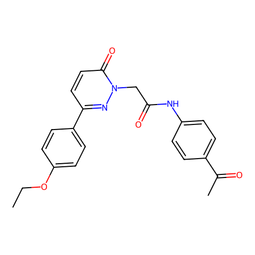 N-(4-acetylphenyl)-2-[3-(4-ethoxyphenyl)-6-oxopyridazin-1-yl]acetamide structure
