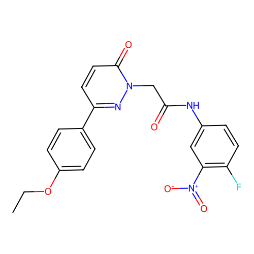 2-[3-(4-ethoxyphenyl)-6-oxopyridazin-1-yl]-N-(4-fluoro-3-nitrophenyl)acetamide structure