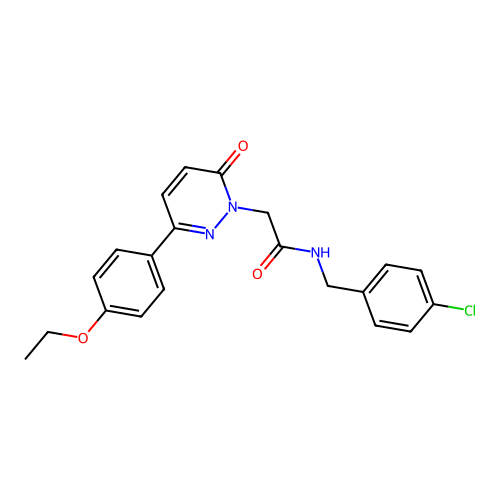 N-(4-chlorobenzyl)-2-(3-(4-ethoxyphenyl)-6-oxopyridazin-1(6H)-yl)acetamide structure