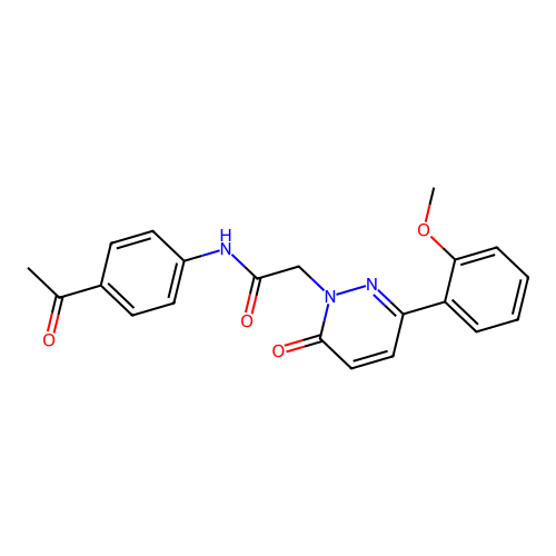 N-(4-acetylphenyl)-2-[3-(2-methoxyphenyl)-6-oxopyridazin-1-yl]acetamide structure