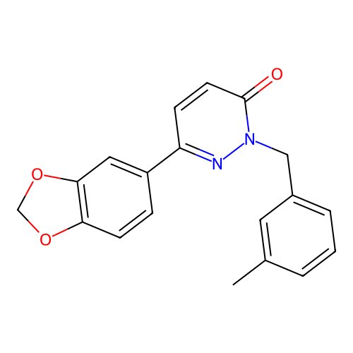 6-(1,3-Benzodioxol-5-yl)-2-[(3-methylphenyl)methyl]pyridazin-3-one structure