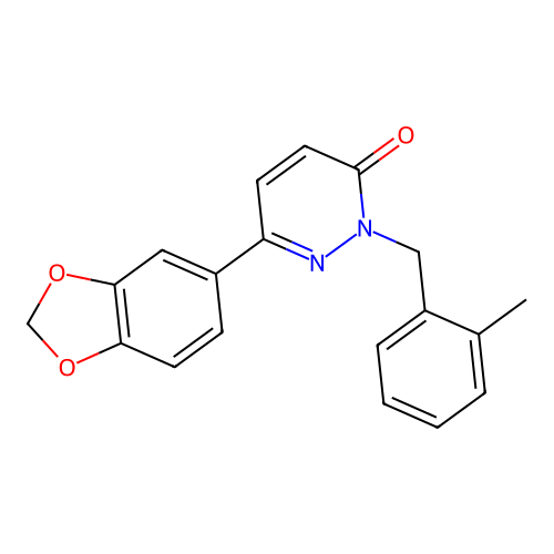 6-(1,3-Benzodioxol-5-yl)-2-[(2-methylphenyl)methyl]pyridazin-3-one structure