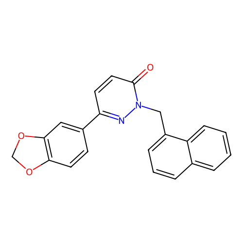 6-(1,3-Benzodioxol-5-yl)-2-(naphthalen-1-ylmethyl)pyridazin-3-one structure