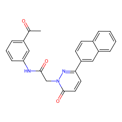 N-(3-acetylphenyl)-2-(3-(naphthalen-2-yl)-6-oxopyridazin-1(6H)-yl)acetamide structure