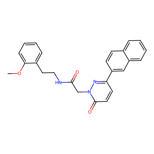 N-(2-methoxyphenethyl)-2-(3-(naphthalen-2-yl)-6-oxopyridazin-1(6H)-yl)acetamide structure