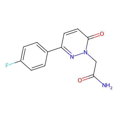 2-(3-(4-fluorophenyl)-6-oxopyridazin-1(6H)-yl)acetamide structure