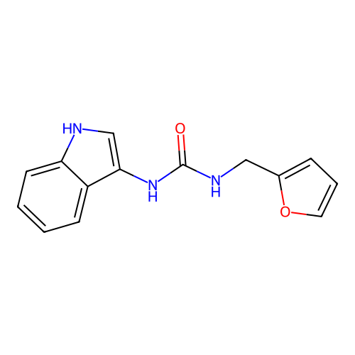 1-(furan-2-ylmethyl)-3-(1H-indol-3-yl)urea structure