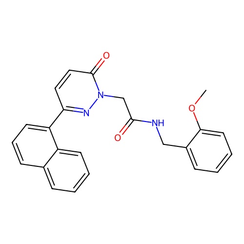 N-(2-methoxybenzyl)-2-(3-(naphthalen-1-yl)-6-oxopyridazin-1(6H)-yl)acetamide structure