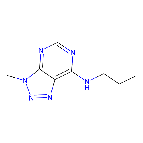 3-methyl-N-propyl-3H-[1,2,3]triazolo[4,5-d]pyrimidin-7-amine structure
