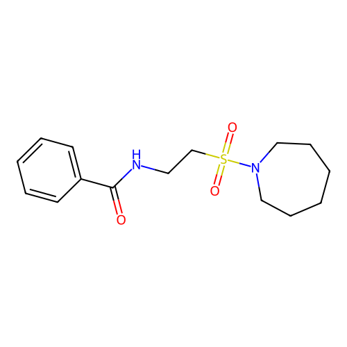N-(2-(azepan-1-ylsulfonyl)ethyl)benzamide structure