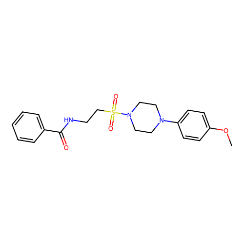 N-(2-{[4-(4-methoxyphenyl)piperazin-1-yl]sulfonyl}ethyl)benzamide structure