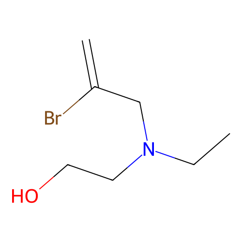 2-[2-Bromoprop-2-enyl(ethyl)amino]ethanol structure