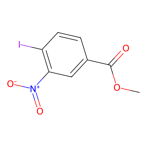 Methyl 4-iodo-3-nitrobenzoate structure