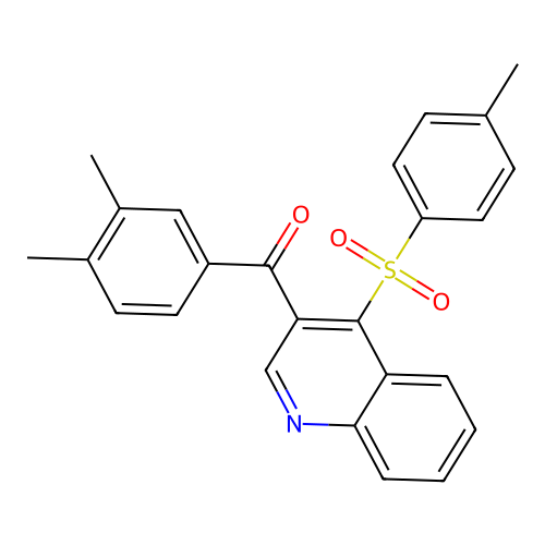 (3,4-Dimethylphenyl)(4-tosylquinolin-3-yl)methanone structure