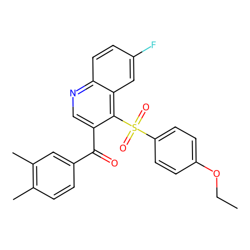 3-(3,4-Dimethylbenzoyl)-4-(4-ethoxybenzenesulfonyl)-6-fluoroquinoline structure