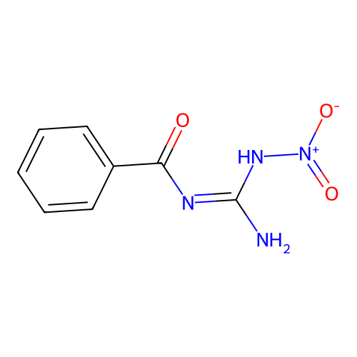 N-[amino(nitramido)methylidene]benzamide structure