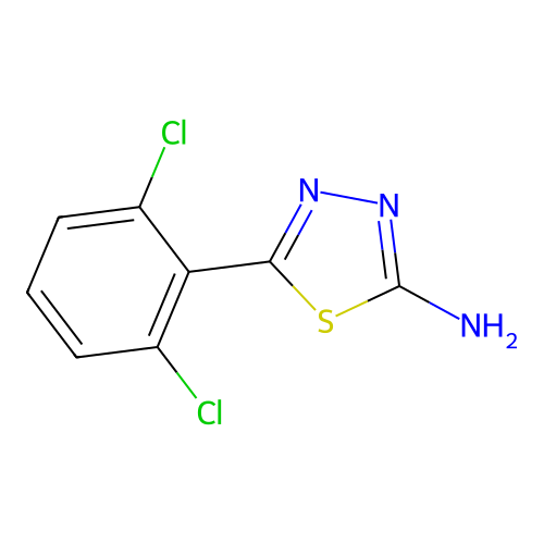 5-(2,6-Dichlorophenyl)-1,3,4-thiadiazol-2-amine structure