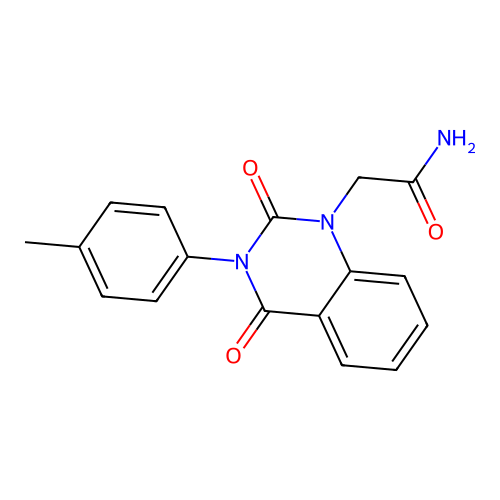 2-[3-(4-Methylphenyl)-2,4-dioxo-1,2,3,4-tetrahydroquinazolin-1-yl]acetamide structure