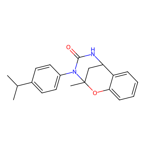 3-(4-isopropylphenyl)-2-methyl-2,3,5,6-tetrahydro-4H-2,6-methano-1,3,5-benzoxadiazocin-4-one structure