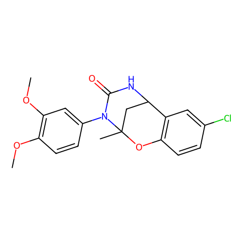 4-chloro-10-(3,4-dimethoxyphenyl)-9-methyl-8-oxa-10,12-diazatricyclo[7.3.1.0^{2,7}]trideca-2,4,6-trien-11-one structure