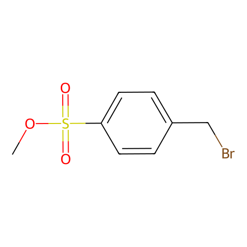 Methyl 4-(bromomethyl)benzenesulfonate structure