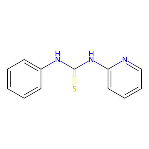 1-Phenyl-3-(2-pyridyl)thiourea structure