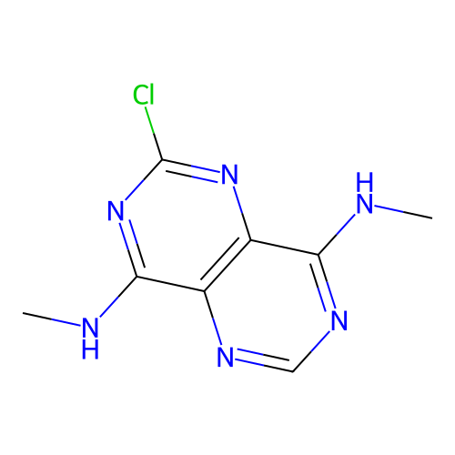 2-Chloro-N~4~,N~8~-dimethylpyrimido[5,4-d]pyrimidine-4,8-diamine structure