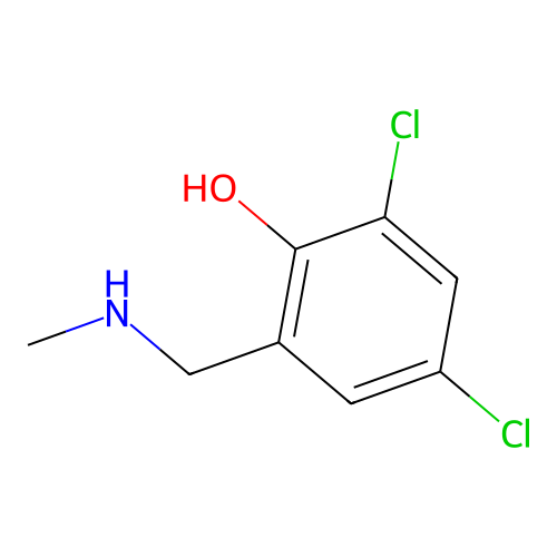 2,4-Dichloro-6-[(methylamino)methyl]phenol structure
