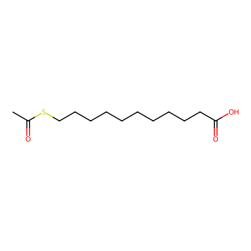 11-(Acetylsulfanyl)undecanoic acid structure